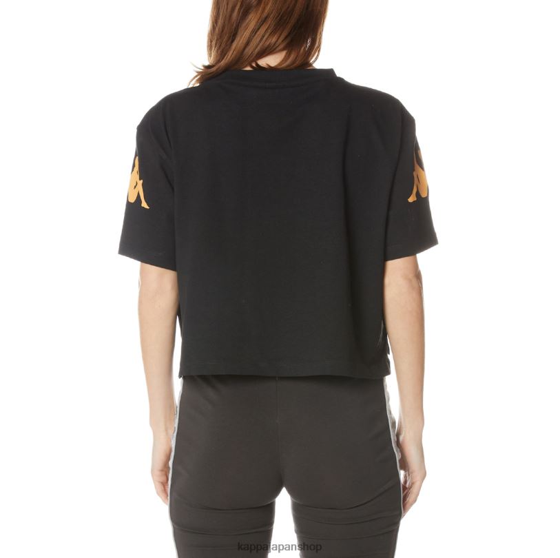 Kappa 女性 オーセンティックアミルクTシャツ 漆黒 480LJ382