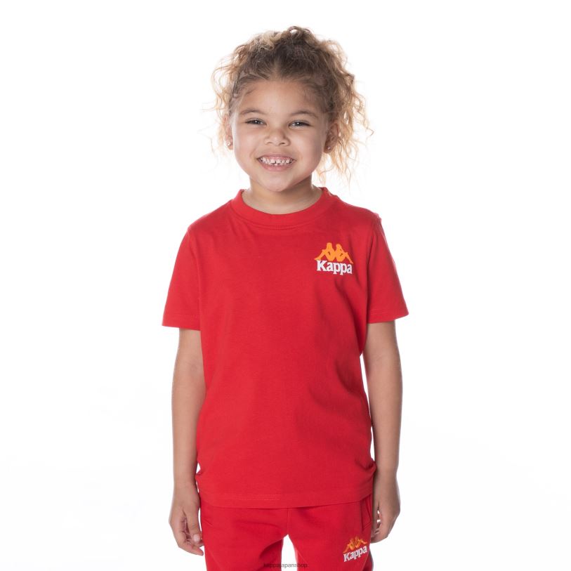 Kappa 子供たち キッズオーセンティックエイブルズTシャツ 赤 480LJ650