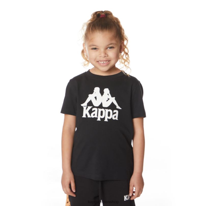 Kappa 子供たち キッズオーセンティックエステッシTシャツ 漆黒 480LJ651