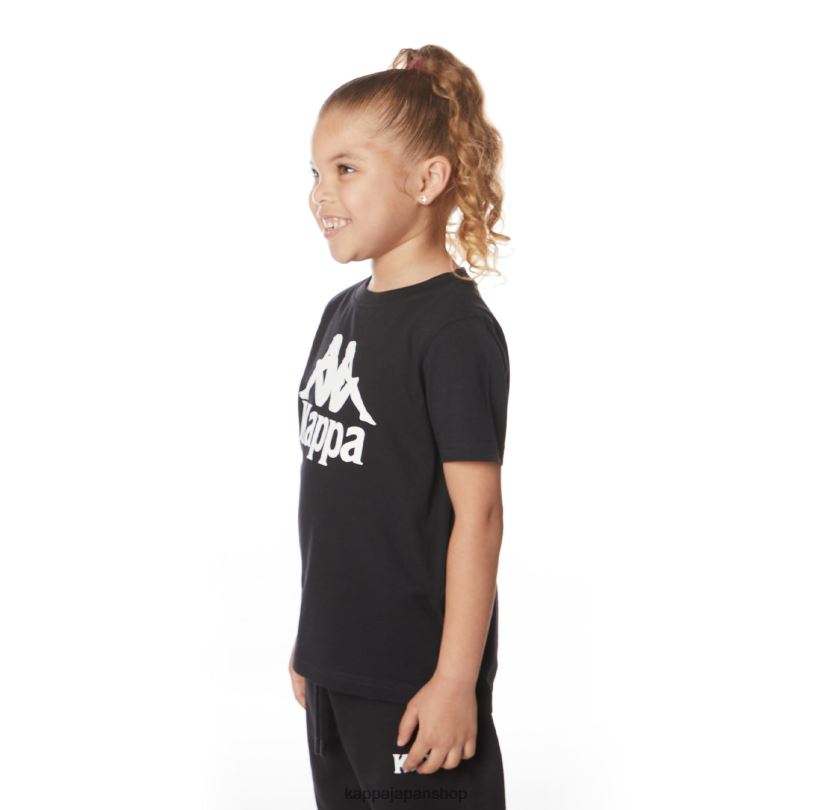 Kappa 子供たち キッズオーセンティックエステッシTシャツ 漆黒 480LJ651