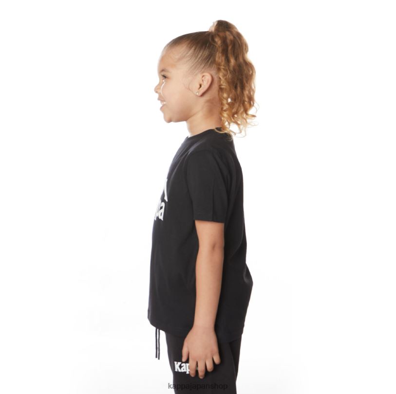 Kappa 子供たち キッズオーセンティックエステッシTシャツ 漆黒 480LJ651