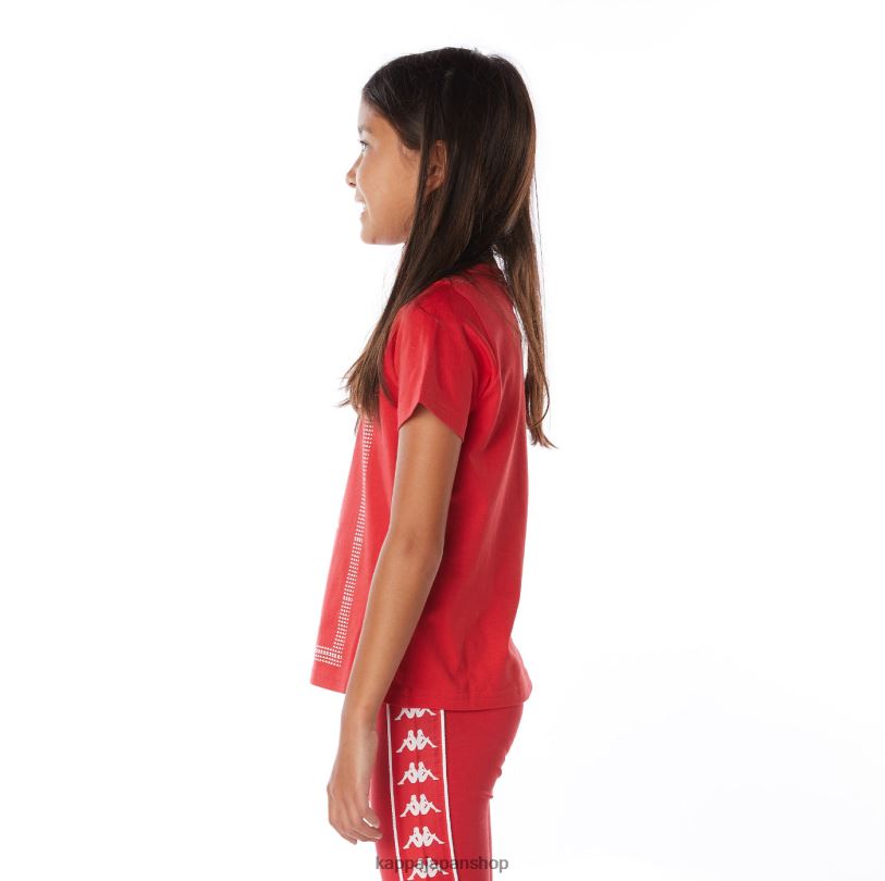 Kappa 子供たち キッズオーセンティックグラフィックグラフィックTシャツ 赤 480LJ664