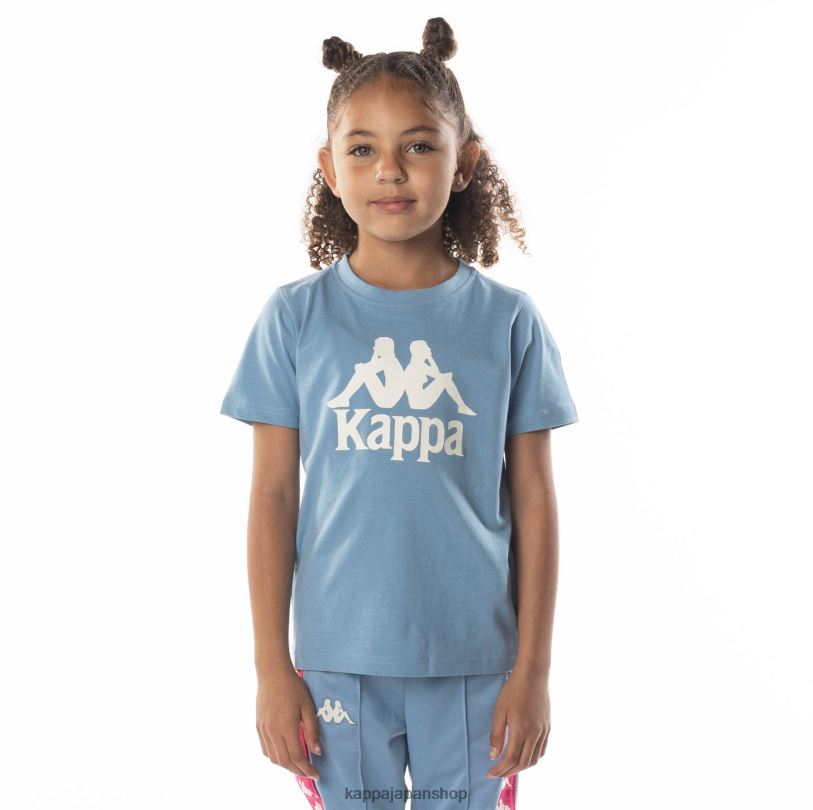 Kappa 子供たち キッズオーセンティックエステッシTシャツ 水色の砂 480LJ692