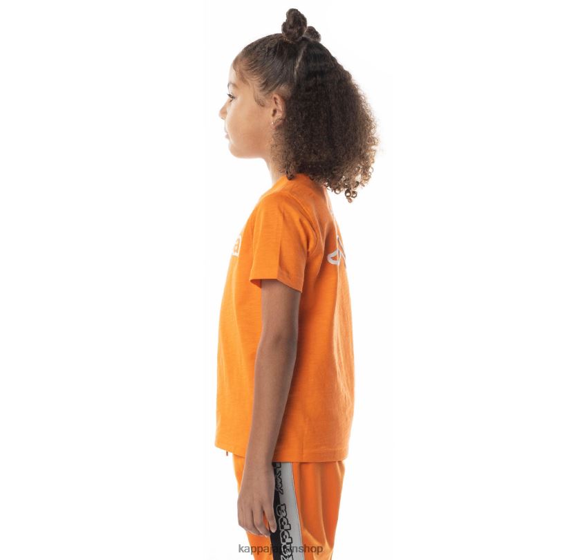 Kappa 子供たち カバール ロゴ Tシャツ オレンジ 480LJ705