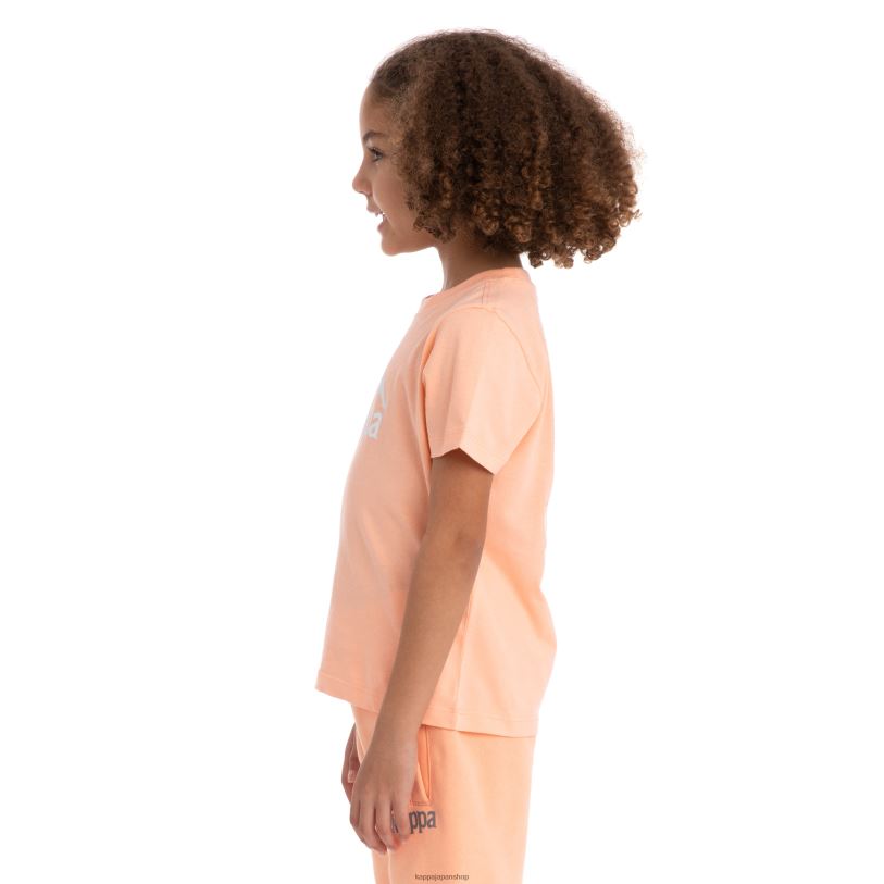 Kappa 子供たち キッズオーセンティックモロンジオTシャツ 桃 480LJ719
