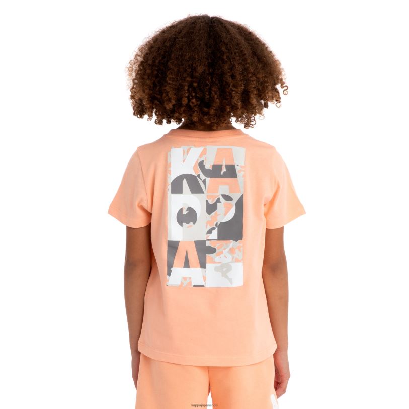 Kappa 子供たち キッズオーセンティックモロンジオTシャツ 桃 480LJ719
