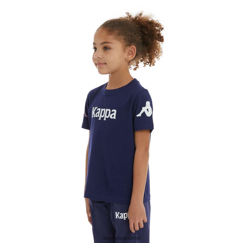 Kappa 子供たち キッズオーセンティックパルーTシャツ 海軍 480LJ725