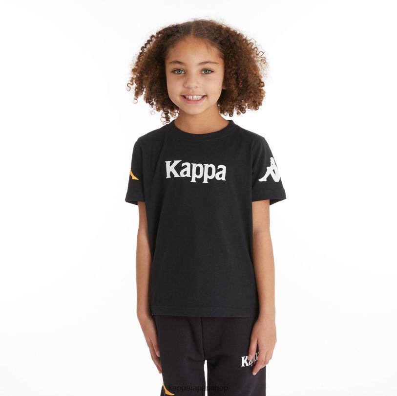 Kappa 子供たち キッズオーセンティックパルーTシャツ 黒い煙 480LJ726