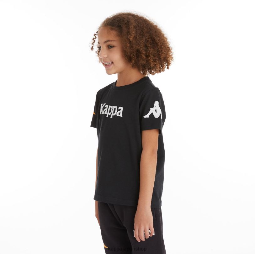 Kappa 子供たち キッズオーセンティックパルーTシャツ 黒い煙 480LJ726