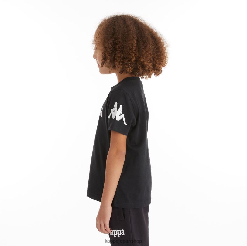 Kappa 子供たち キッズオーセンティックパルーTシャツ 黒い煙 480LJ726