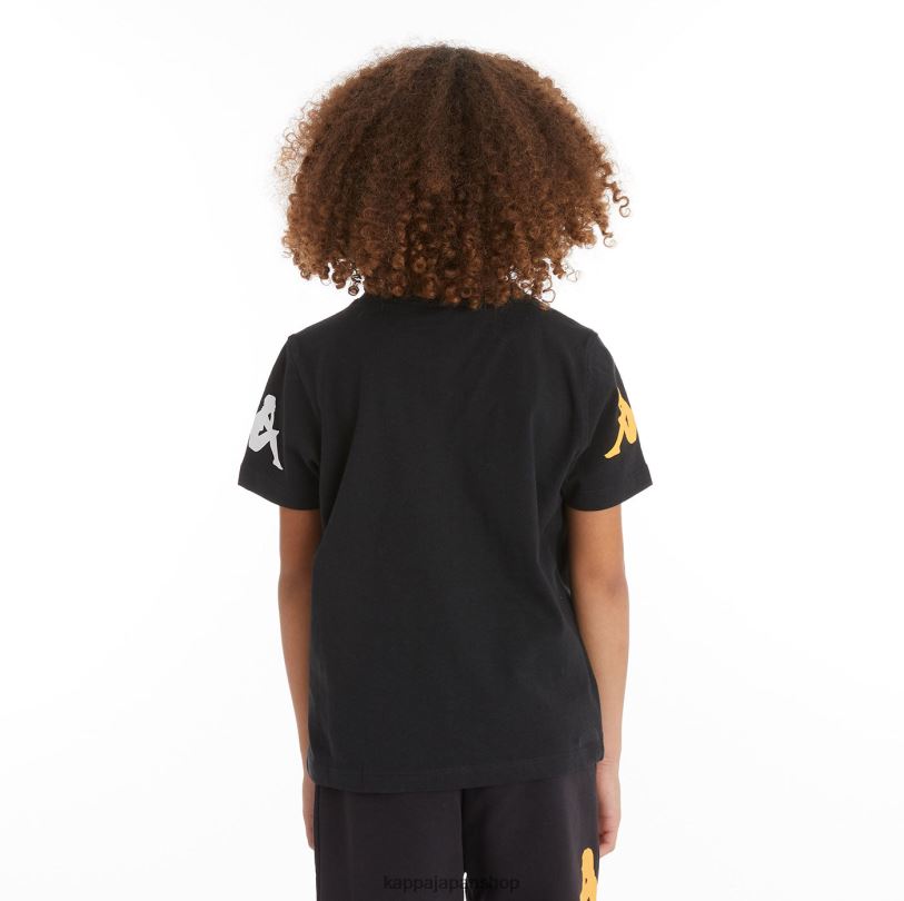 Kappa 子供たち キッズオーセンティックパルーTシャツ 黒い煙 480LJ726