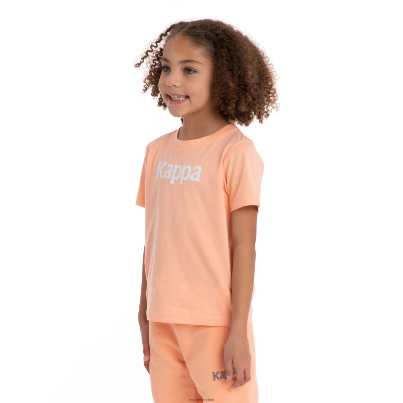 Kappa 子供たち キッズオーセンティックルニスTシャツ ピーチホワイト 480LJ727