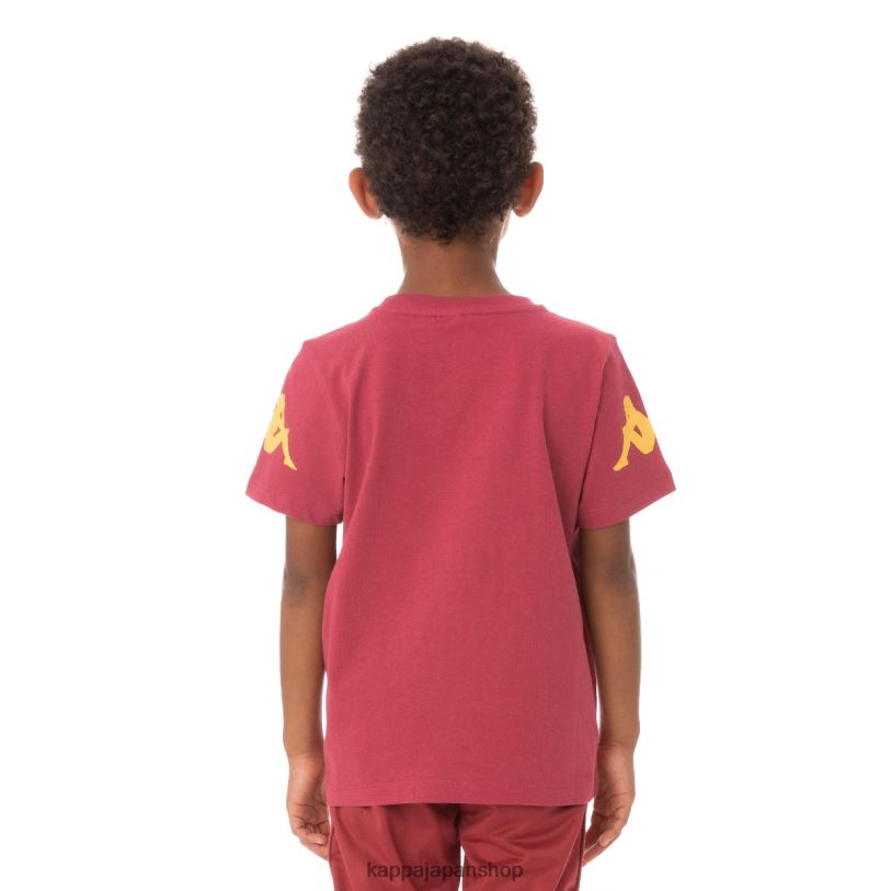 Kappa 子供たち キッズオーセンティックパルーTシャツ バーガンディ 480LJ757