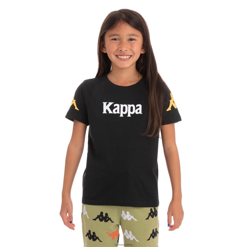 Kappa 子供たち キッズオーセンティックパルーTシャツ 黒い煙 480LJ758
