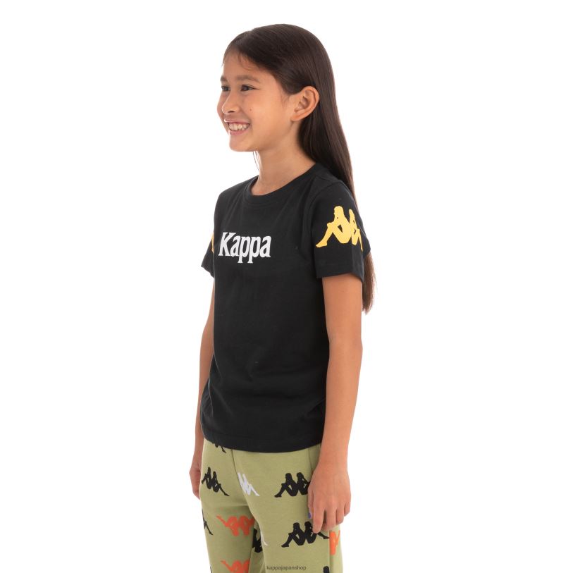 Kappa 子供たち キッズオーセンティックパルーTシャツ 黒い煙 480LJ758