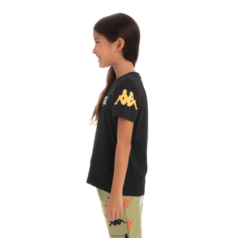 Kappa 子供たち キッズオーセンティックパルーTシャツ 黒い煙 480LJ758