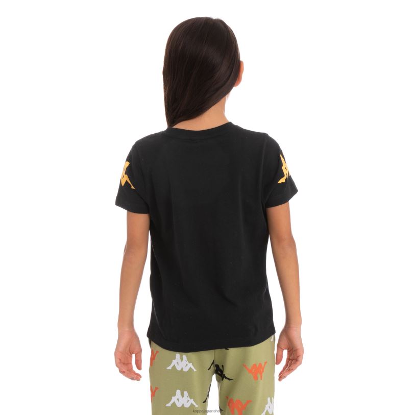 Kappa 子供たち キッズオーセンティックパルーTシャツ 黒い煙 480LJ758