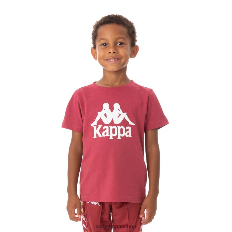 Kappa 子供たち キッズオーセンティックエステッシTシャツ バーガンディ 480LJ762