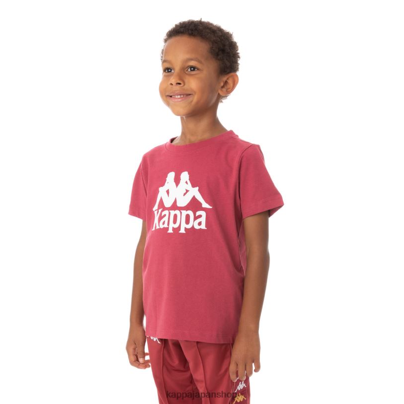 Kappa 子供たち キッズオーセンティックエステッシTシャツ バーガンディ 480LJ762