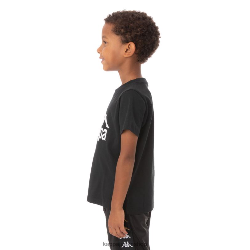 Kappa 子供たち キッズオーセンティックエステッシTシャツ 黒い煙 480LJ763
