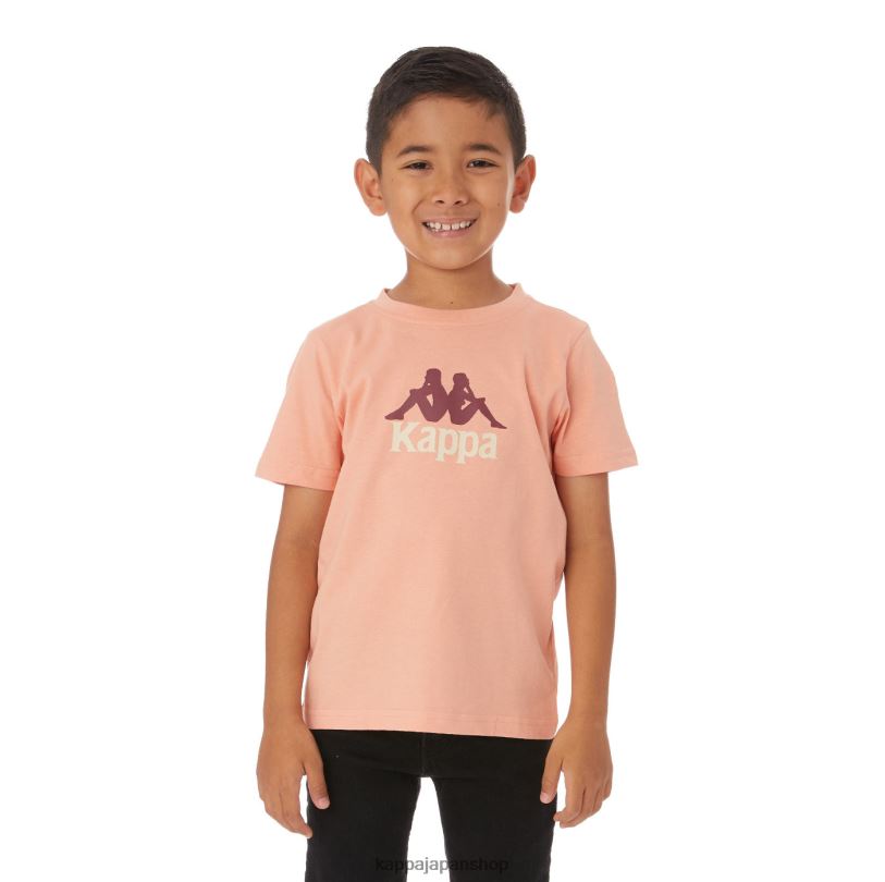 Kappa 子供たち キッズオーセンティックモロンジオTシャツ ピンクコーラル 480LJ775