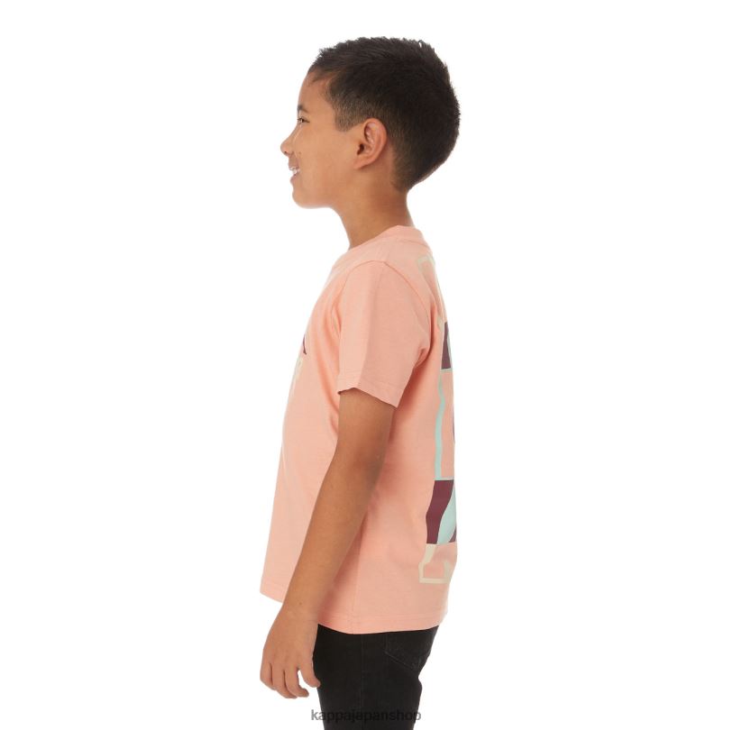 Kappa 子供たち キッズオーセンティックモロンジオTシャツ ピンクコーラル 480LJ775