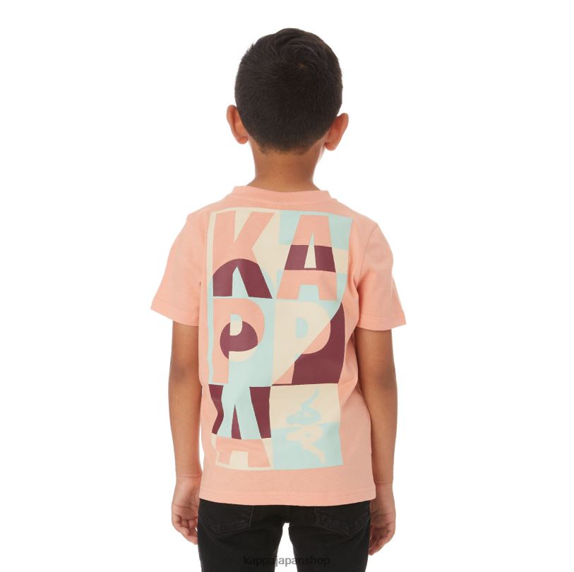 Kappa 子供たち キッズオーセンティックモロンジオTシャツ ピンクコーラル 480LJ775