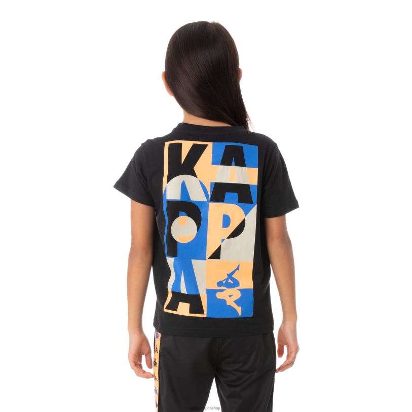 Kappa 子供たち キッズオーセンティックモロンジオTシャツ 黒 480LJ776
