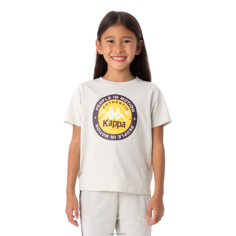 Kappa 子供たち キッズオーセンティックフラネカーTシャツ グレーシルバー 480LJ780