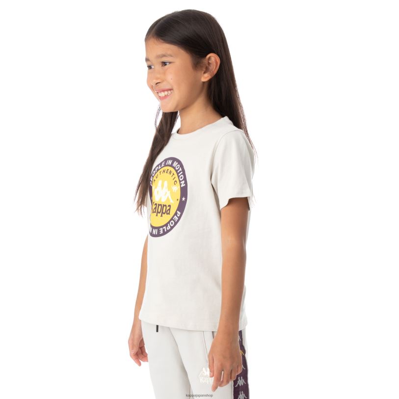 Kappa 子供たち キッズオーセンティックフラネカーTシャツ グレーシルバー 480LJ780