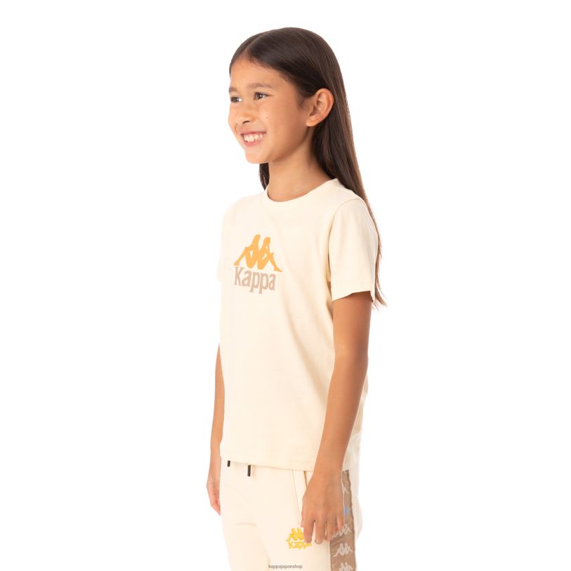 Kappa 子供たち キッズオーセンティックモロンジオTシャツ ベージュ 480LJ781
